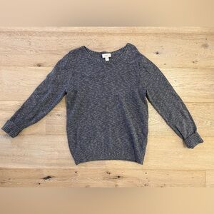 LOFT Women's Heathered Gray Sweater